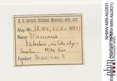 Etiketten zu Diamant (NHMW-MIN-Ab2831)